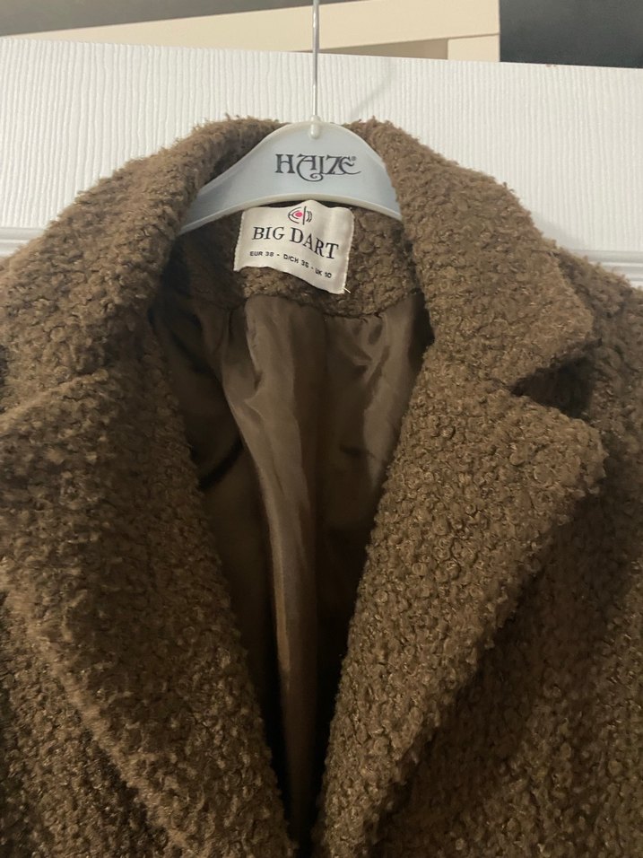 Kahverengi Midi Kadın Kaban - Görsel 3