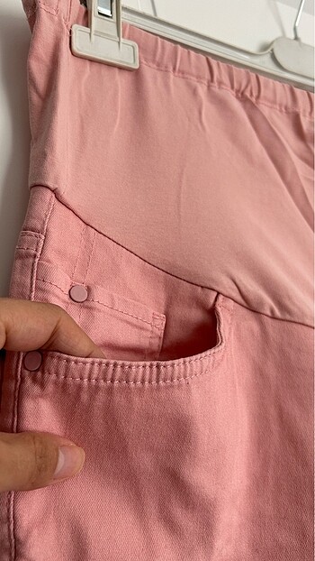 LC Waikiki Hamile gabardin pantolon, rengi mat pudra pembe gibi
