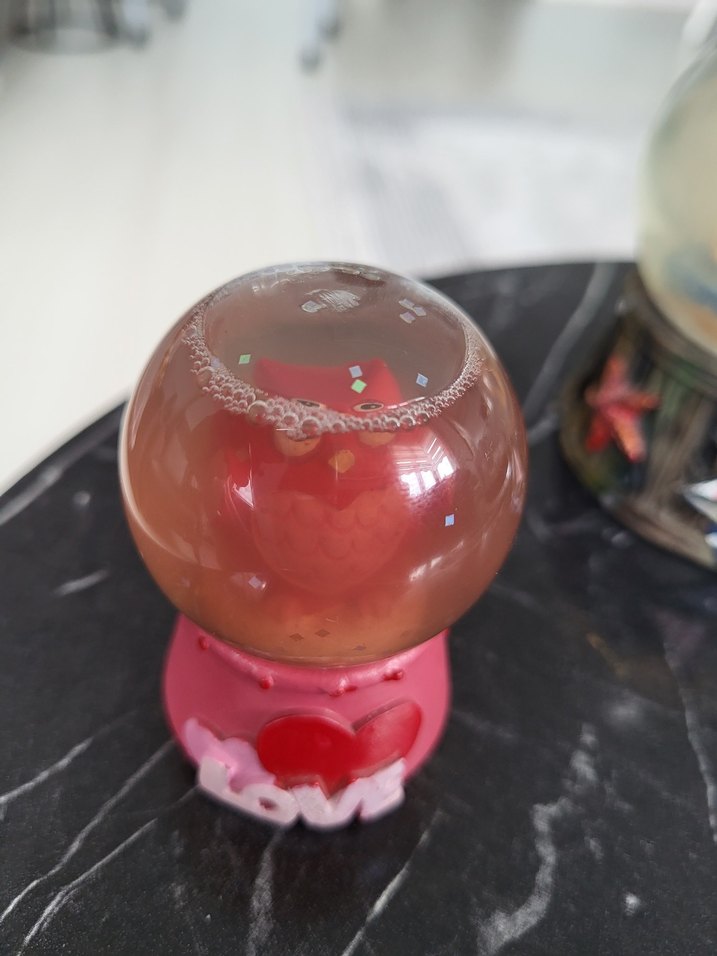 Ikı adet Çok Renkli Deniz Temalı Kar Küresi Figürin - Görsel 4