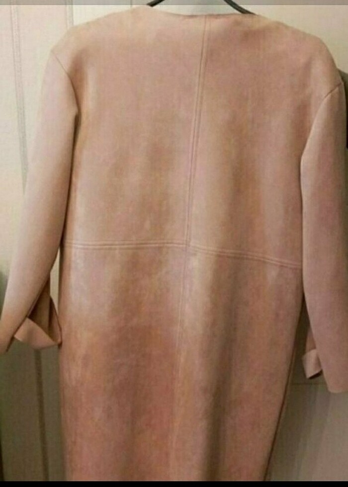 Zara süet görünümlü trenckot - Görsel 2