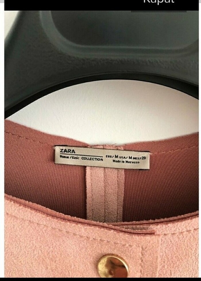 Zara süet görünümlü trenckot - Görsel 4