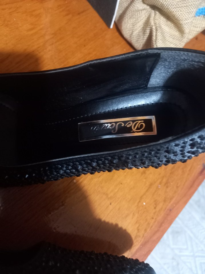 Siyah Payetli Stiletto Topuklu Kadın Ayakkabı - Görsel 5