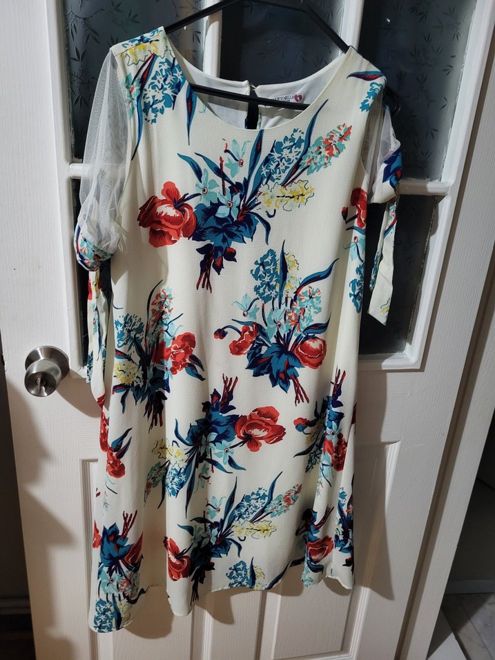 Çiçek Desenli Midi Bohem Elbise - Görsel 3