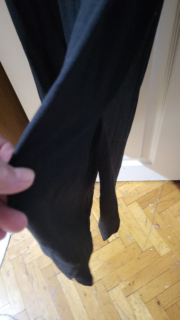 Siyah Kısa Kollu Uzun Elbise - Görsel 2