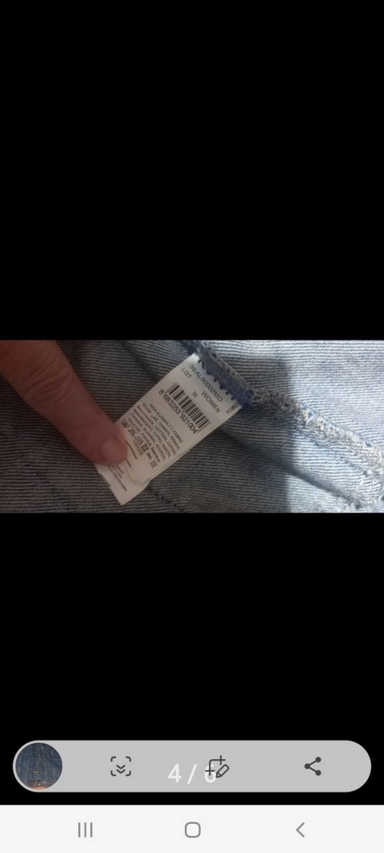 Kadın Lacivert Düğmeli Denim Ceket koton - Görsel 4