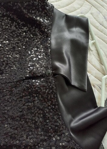 Abiye pul işlemeli elbise - Görsel 7