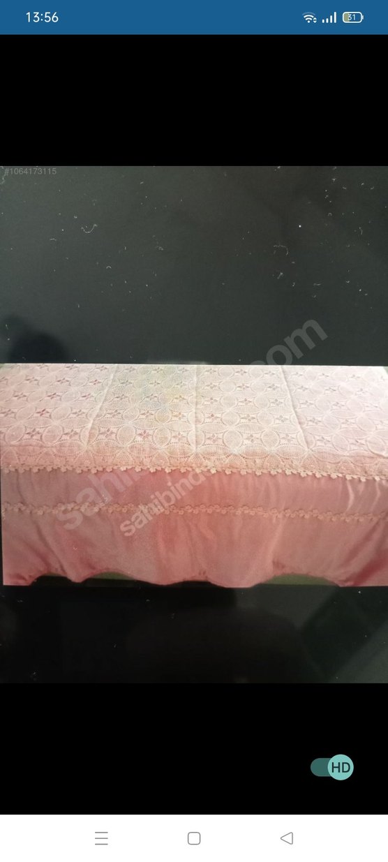 Nakışlı Pembe Yatak Örtüsü - Görsel 4