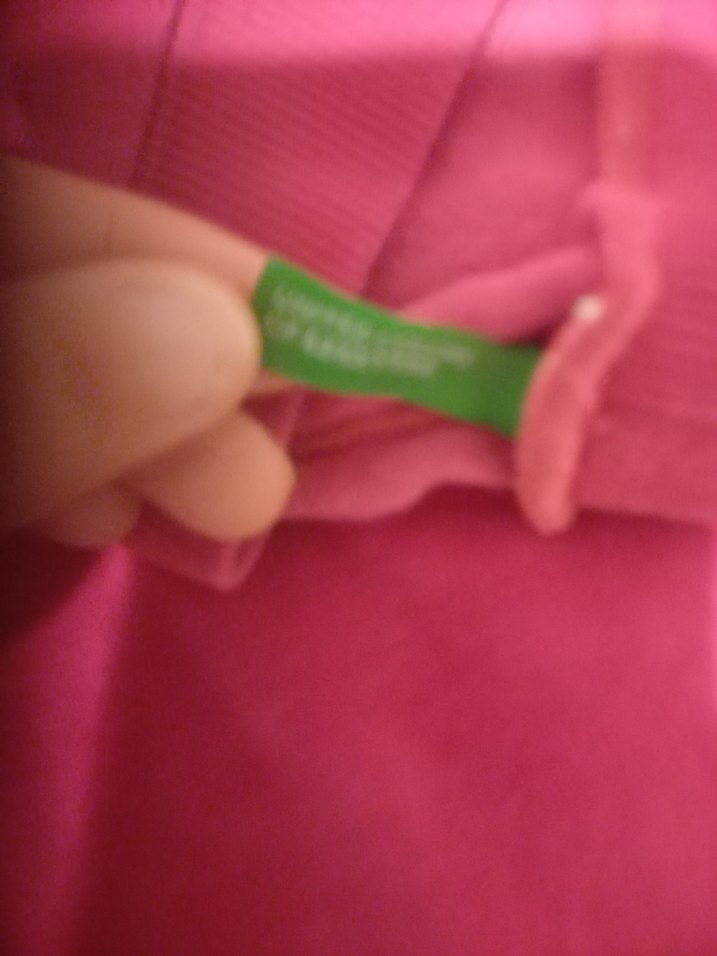 benetton marka Kız Çocuk Koyu Pembe Kapüşonlu Eşofman Takımı - Görsel 2