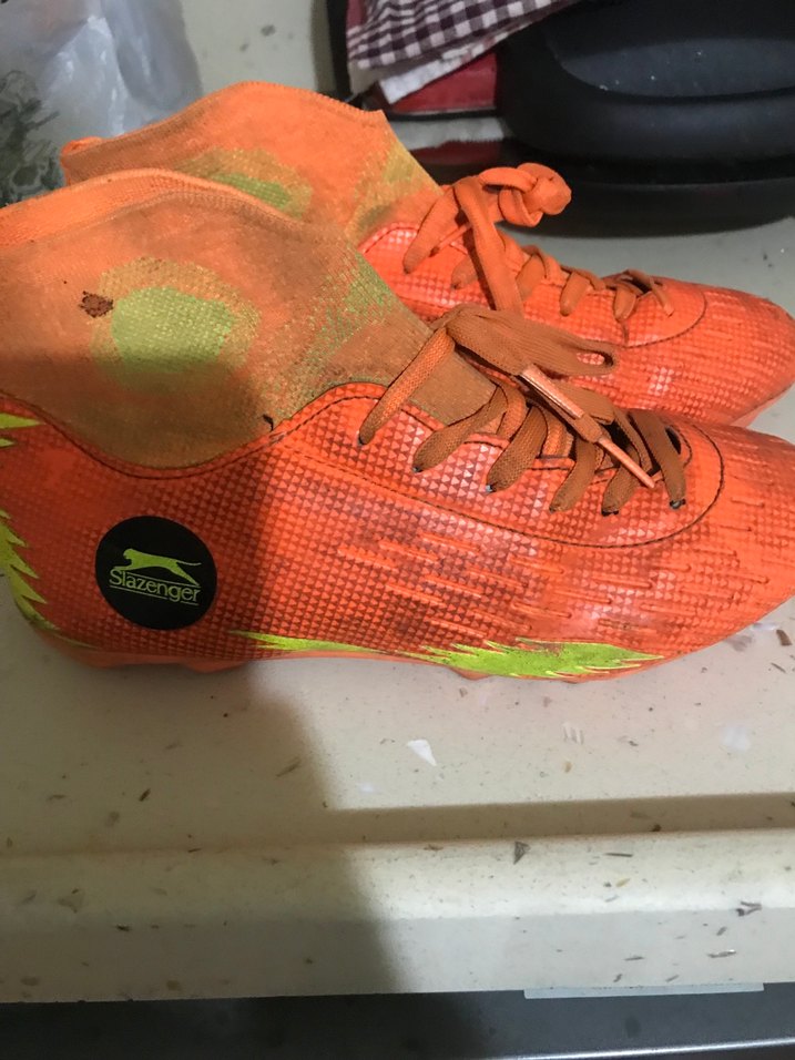 Turuncu Erkek Futbol Ayakkabısı Bağcıklı - Görsel 3