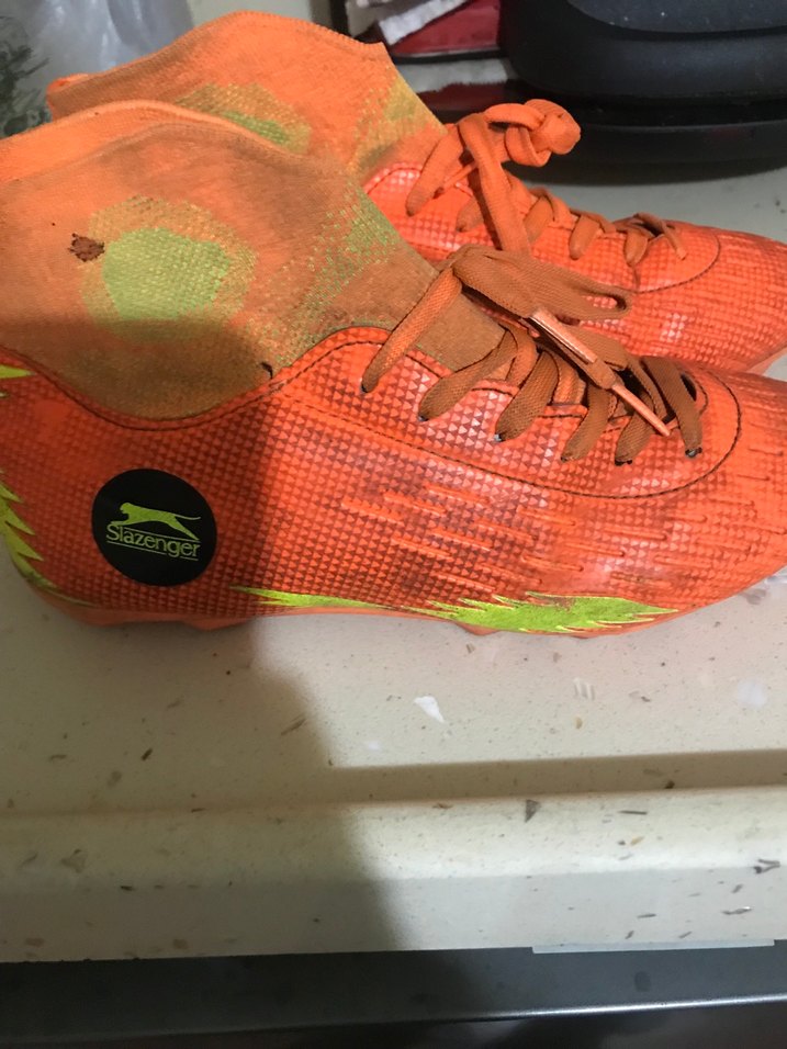 Turuncu Erkek Futbol Ayakkabısı Bağcıklı - Görsel 2