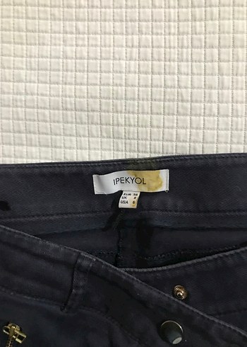 Siyah Süet Fermuarlı Kadın Kumaş Pantolon - Görsel 2