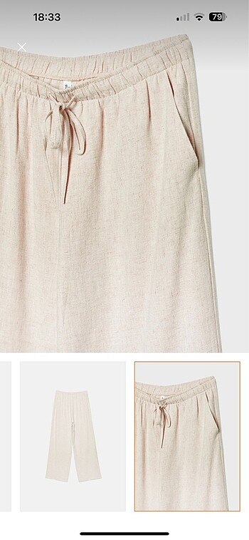 34 Beden Stradivarius keten pantolon