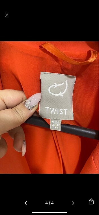 m Beden Twist nar çiçeği yelek