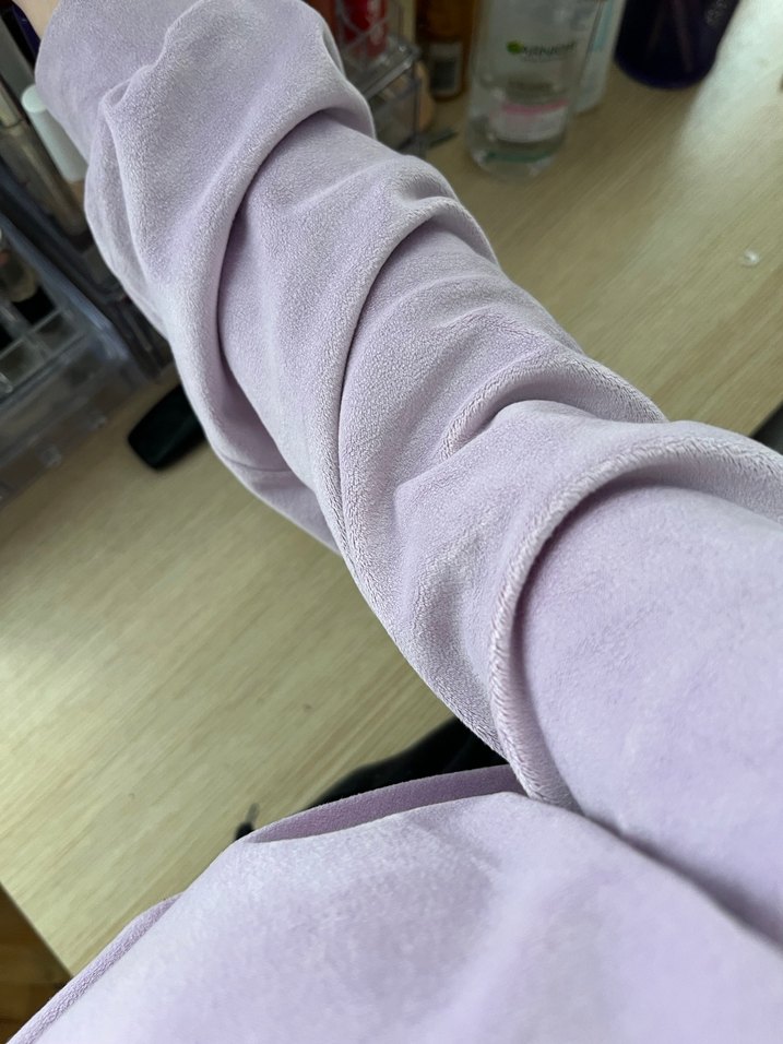 Mor Yüksek Yakalı Kadın Sweatshirt - Görsel 3