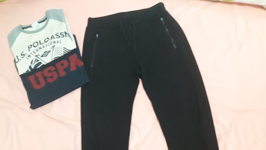 US POLO SWEAT VE FERMUARLI EŞOFMAN ALTI - Görsel 3