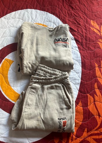 Gri NASA Baskılı Erkek Çocuk Eşofman Takımı - Görsel 4