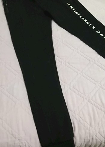 Siyah Baskılı Erkek Eşofman Altı - Görsel 6