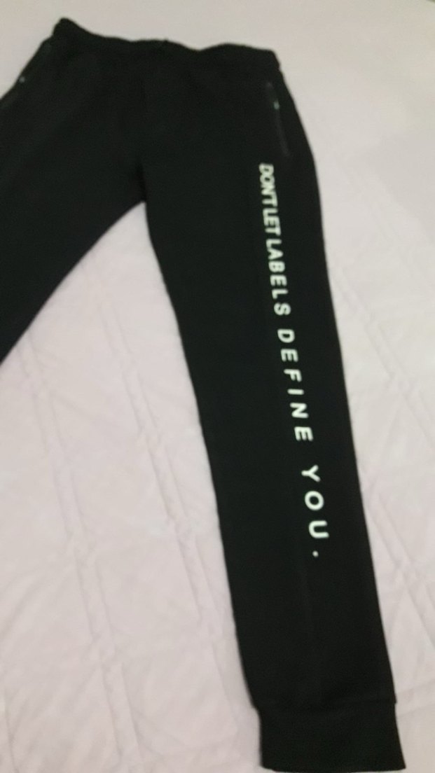 Siyah Baskılı Erkek Eşofman Altı - Görsel 2