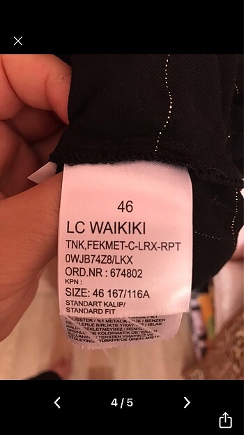 46 Beden LCW Kadın Tunik