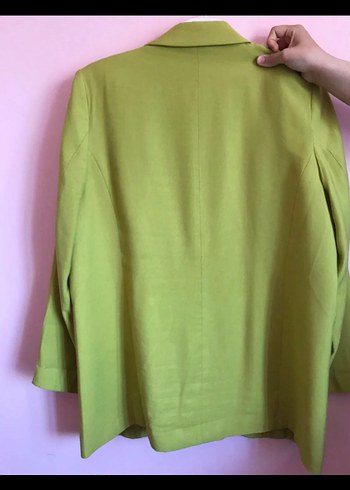 LC Wakiki Yeşil Düğmeli Kadın Blazer Ceket - Görsel 2