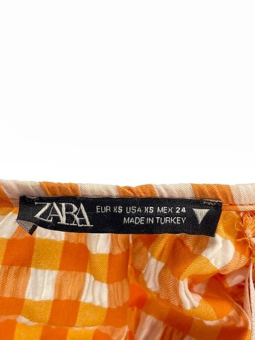 xs Beden turuncu Renk Zara Bluz %70 İndirimli.