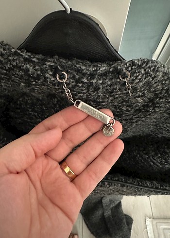 Geniş Yaka Antrasit Kaban - Görsel 3