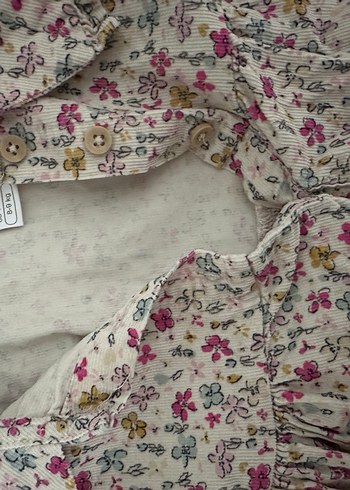 Çiçek Desenli Uzun Kollu Bohem Kız Elbisesi - Görsel 2