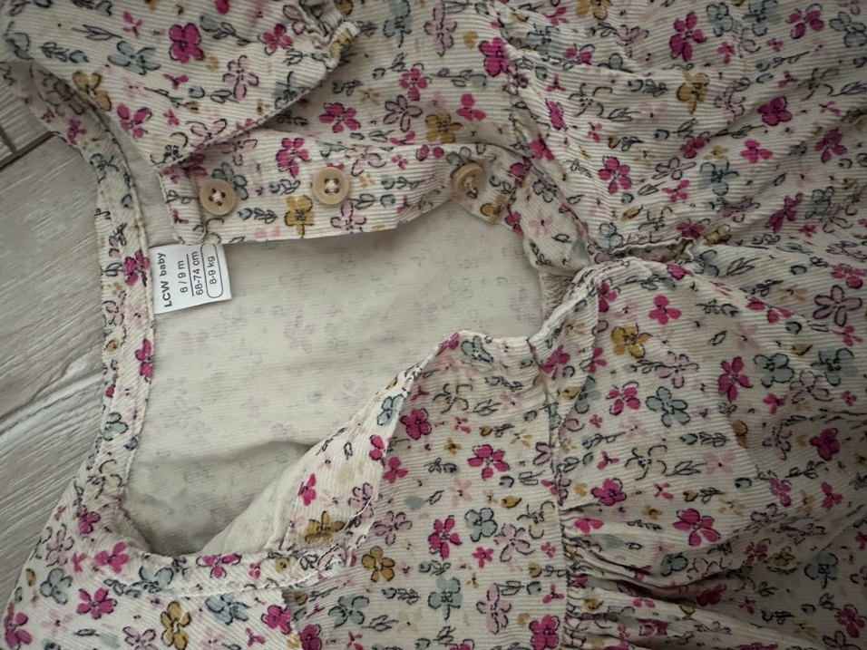 Çiçek Desenli Uzun Kollu Bohem Kız Elbisesi - Görsel 2