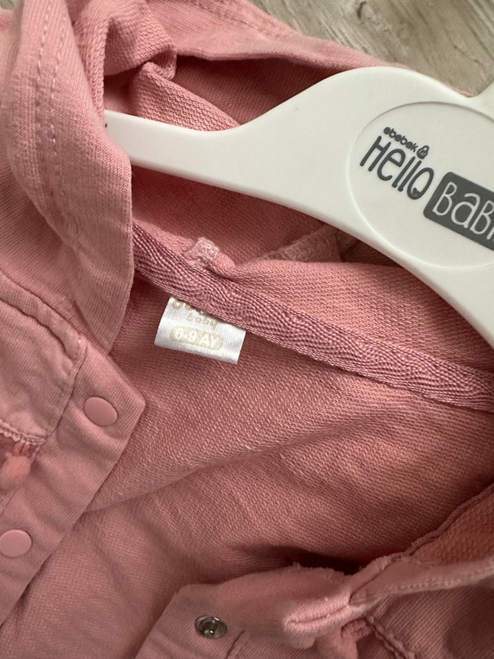 Düğmeli Pembe Kız Çocuk Hırka - Görsel 3