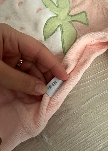 Pembe Örgü Bebek Kız Takımı - Görsel 3