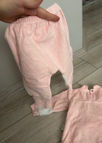 Pembe Örgü Bebek Kız Takımı - Görsel 5