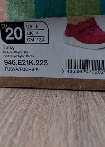 20 Beden pembe Renk Vicco Pembe İlk Adım Ayakkabısı