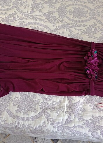 xl Beden bordo Renk Abıye