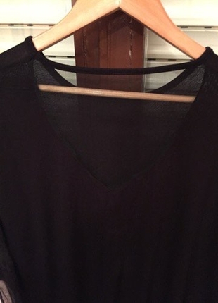 Markasız Ürün Kullanılmamış. Triko Tül Bluz M / L Salaş Model