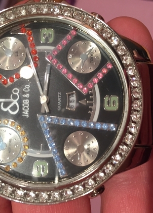 A-KALİTE DAVİD BECKHAM JACOB&CO; SWAROVSKİ TAŞLI SAAT