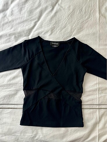 Bebe Tül Detaylı V yaka Bluz