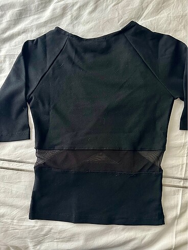 Zara Bebe Tül Detaylı V yaka Bluz