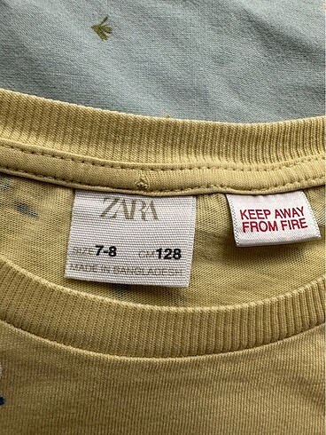 7 Yaş Beden sarı Renk Zara Pijama Takım