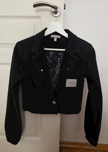 Les Benjamins Siyah Kadin Denim Ceket