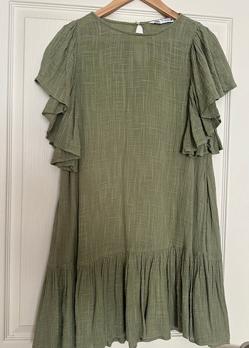 Zara Keten Elbise