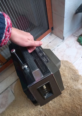 Gri Retro Televizyon mini dekor olarak kullanılabilir - Görsel 6