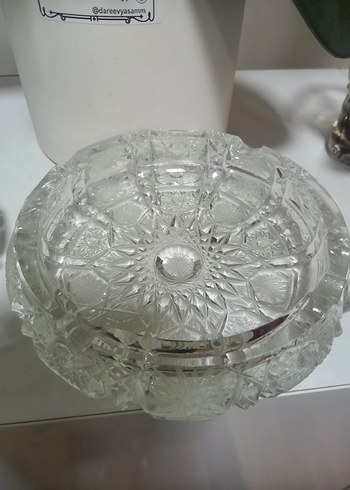 kristal 2 adet kül tablası - Görsel 3