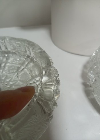 kristal 2 adet kül tablası - Görsel 6