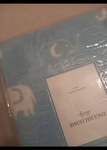 Fil Desenli Gri Çocuk Battaniyesi - Görsel 3