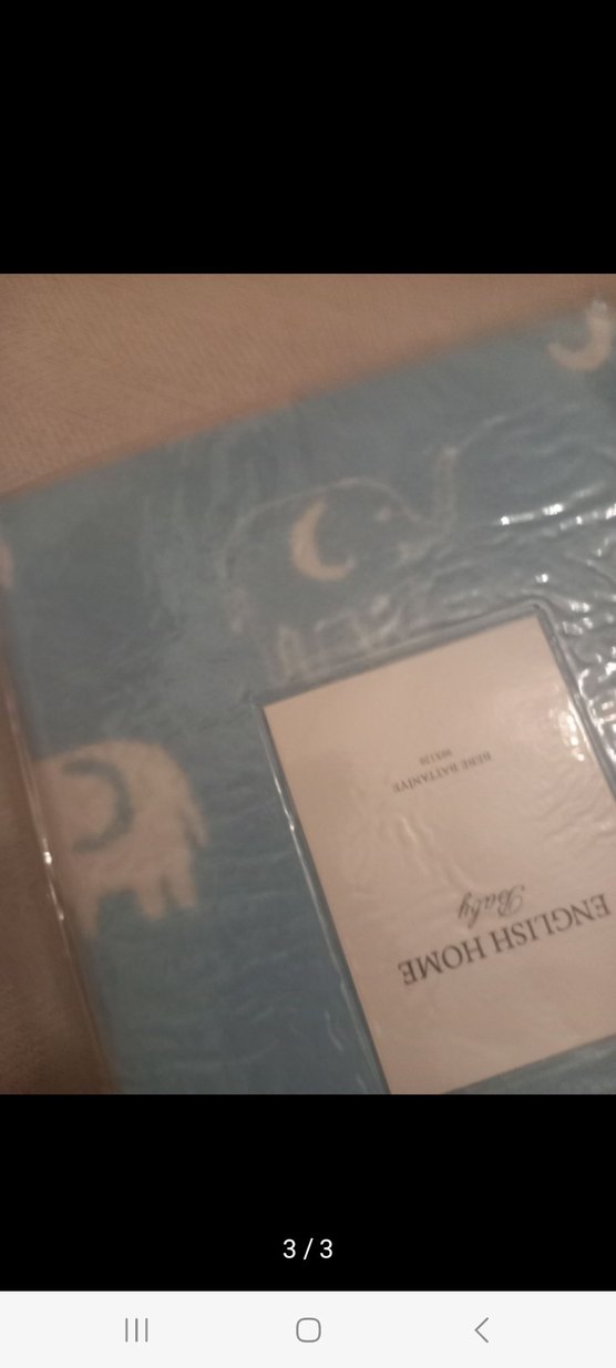 Fil Desenli Gri Çocuk Battaniyesi - Görsel 3