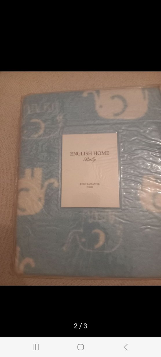 Fil Desenli Gri Çocuk Battaniyesi - Görsel 2