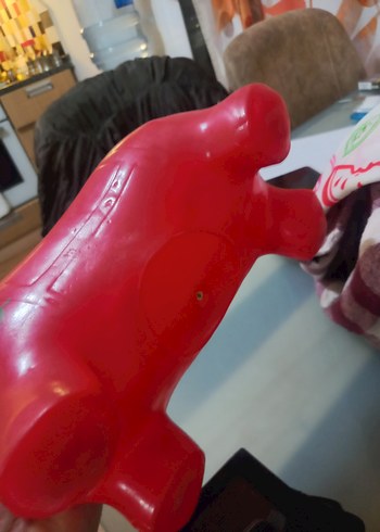 Kırmızı Şişme Oyuncak Hayvan - Görsel 4
