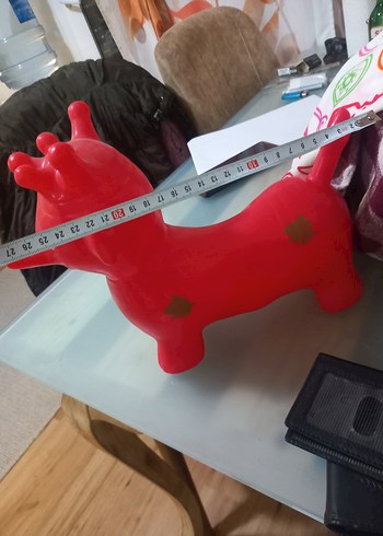 Kırmızı Şişme Oyuncak Hayvan - Görsel 5