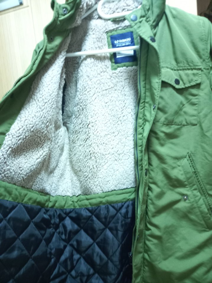 Düğmeli Yeşil mont - Görsel 4