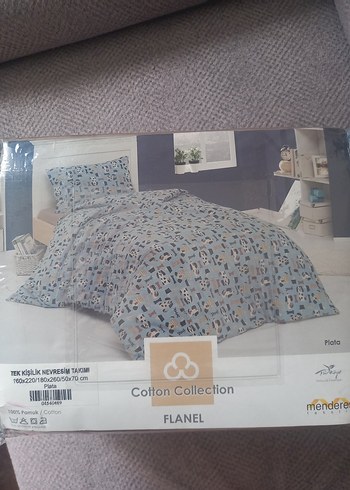 Mendere Cofton Baskılı Flanel Nevresim Takımı